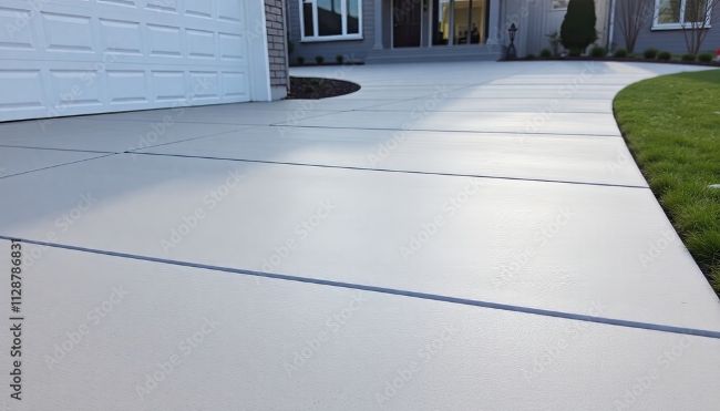 Driveway installed by driveway contractors from Alphies Concrete.